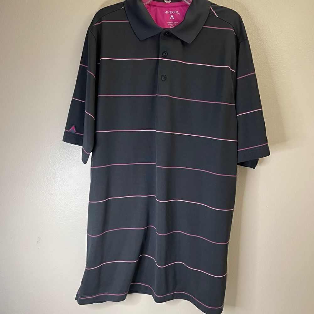 Antigua| Mens Large| Bear Lakes| Golf Polo| Xtralite| Moisture Wicking